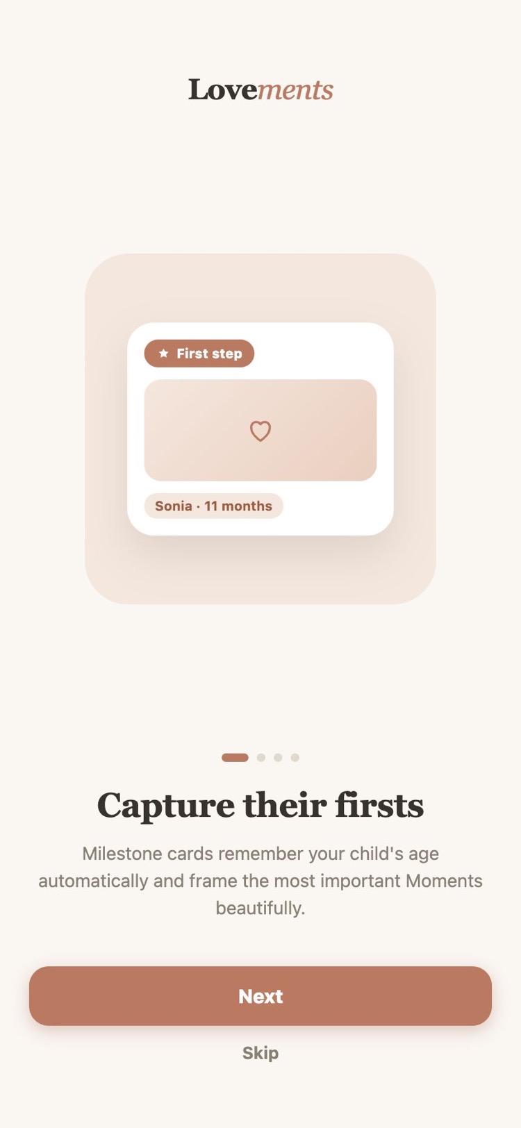 Lovements English first launch: capture every first